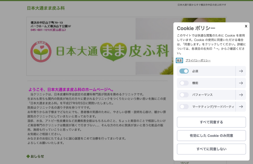 日本大通まま皮ふ科