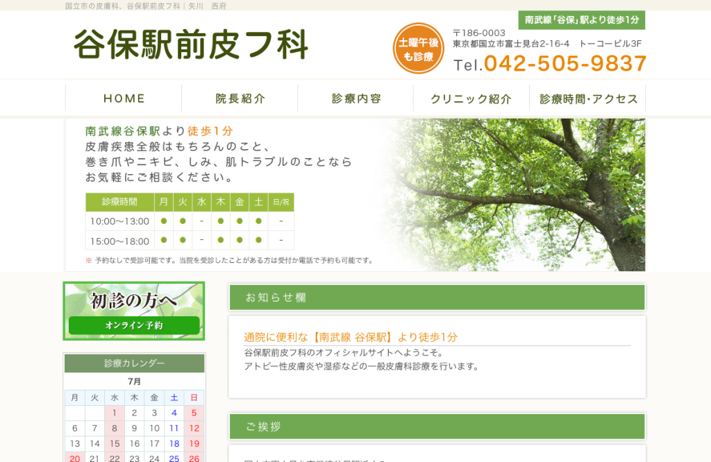 谷保駅前皮フ科