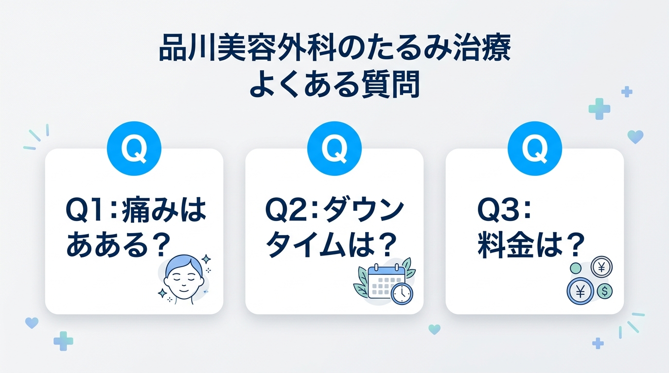品川美容外科のたるみ治療のよくある質問
