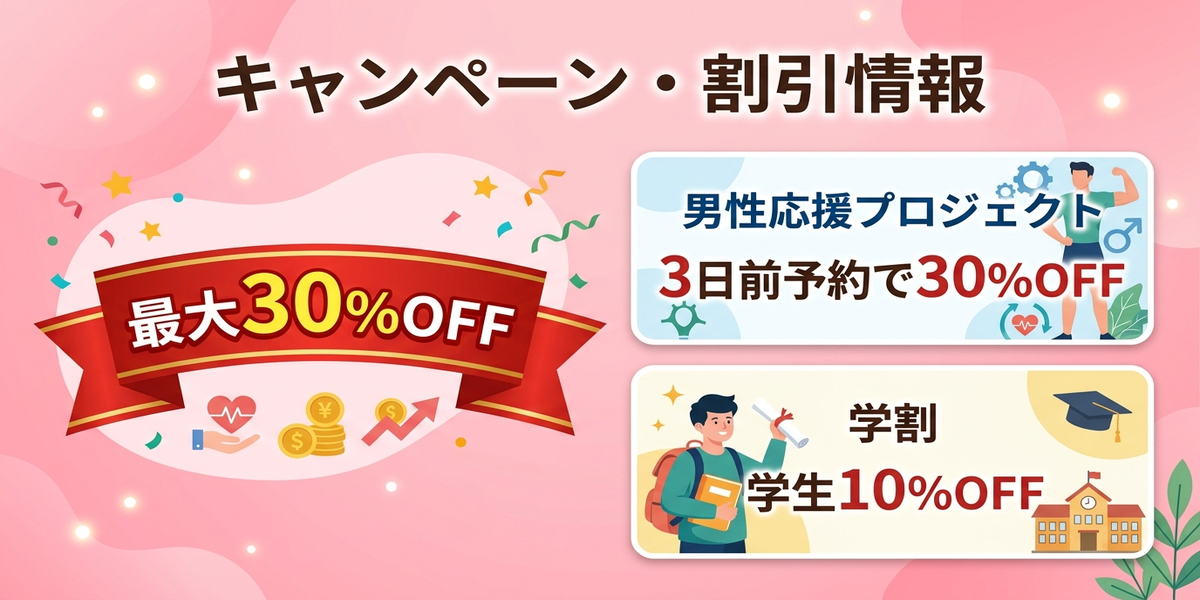 ABCクリニック宇都宮院｜キャンペーン・割引情報