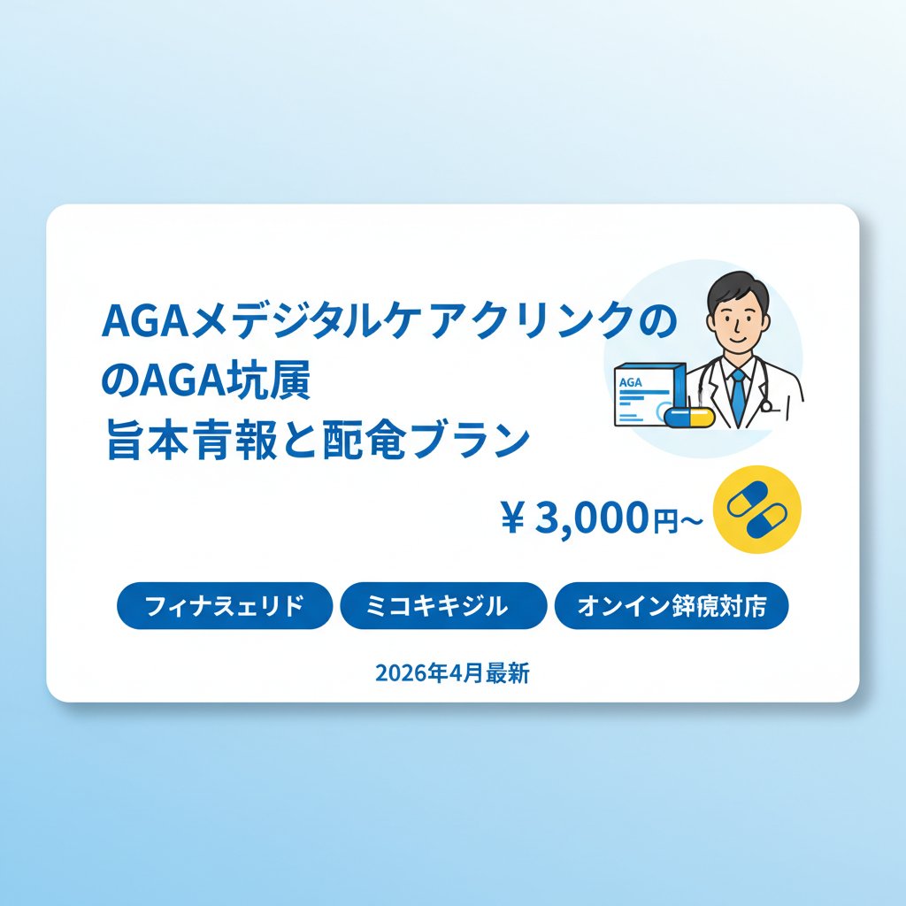 AGAメディカルケアクリニックの基本情報と料金プラン