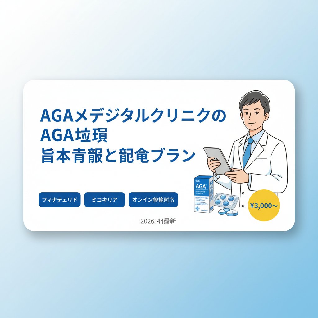 AGAメディカルクリニックの基本情報と料金プラン