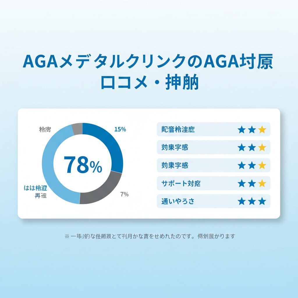 AGAメディカルクリニックのAGA治療の口コミ評判