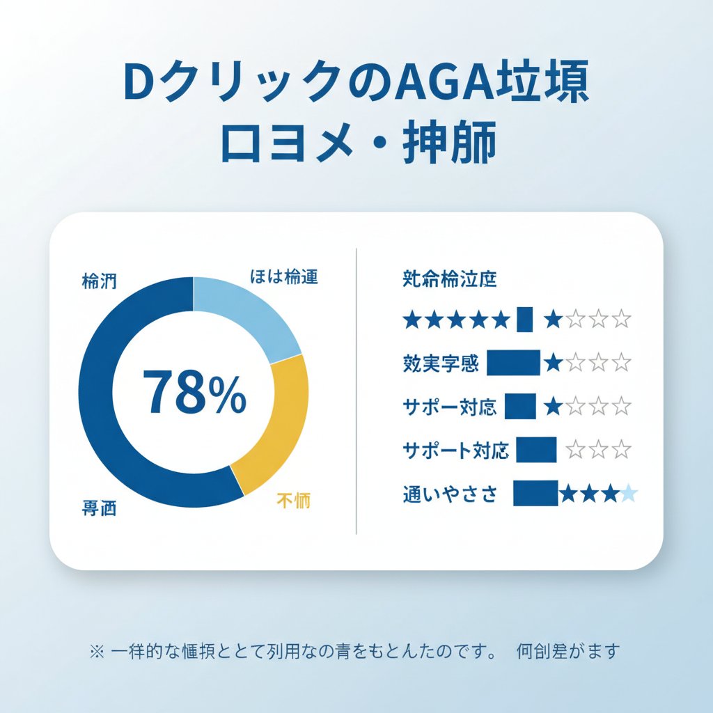 DクリニックAGA治療の口コミ・評判まとめ