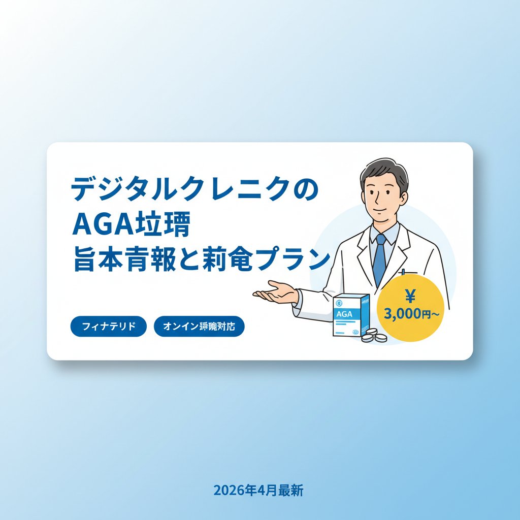 デジタルクリニックAGA治療の基本情報と料金