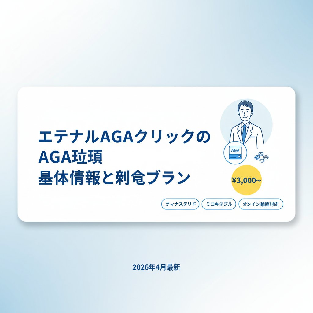 ナチュラルAGAクリニックの基本情報と料金プラン